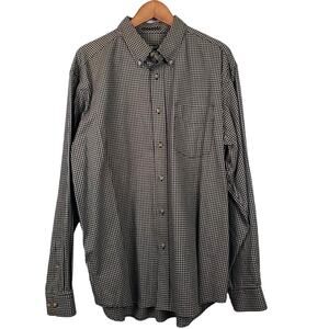 Eddie Bauer Heavy Check Button Up - L
